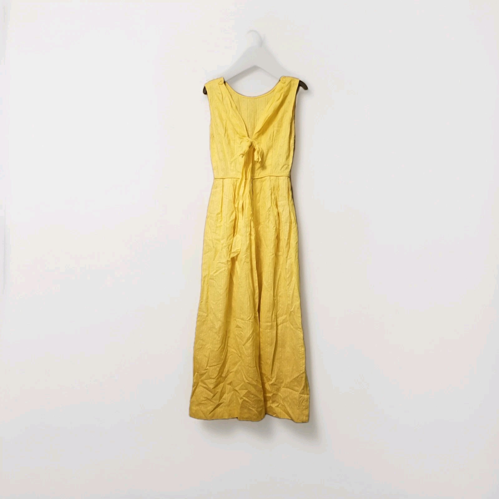Vintage Made Especial By Lora Yellow Maxi Dress S