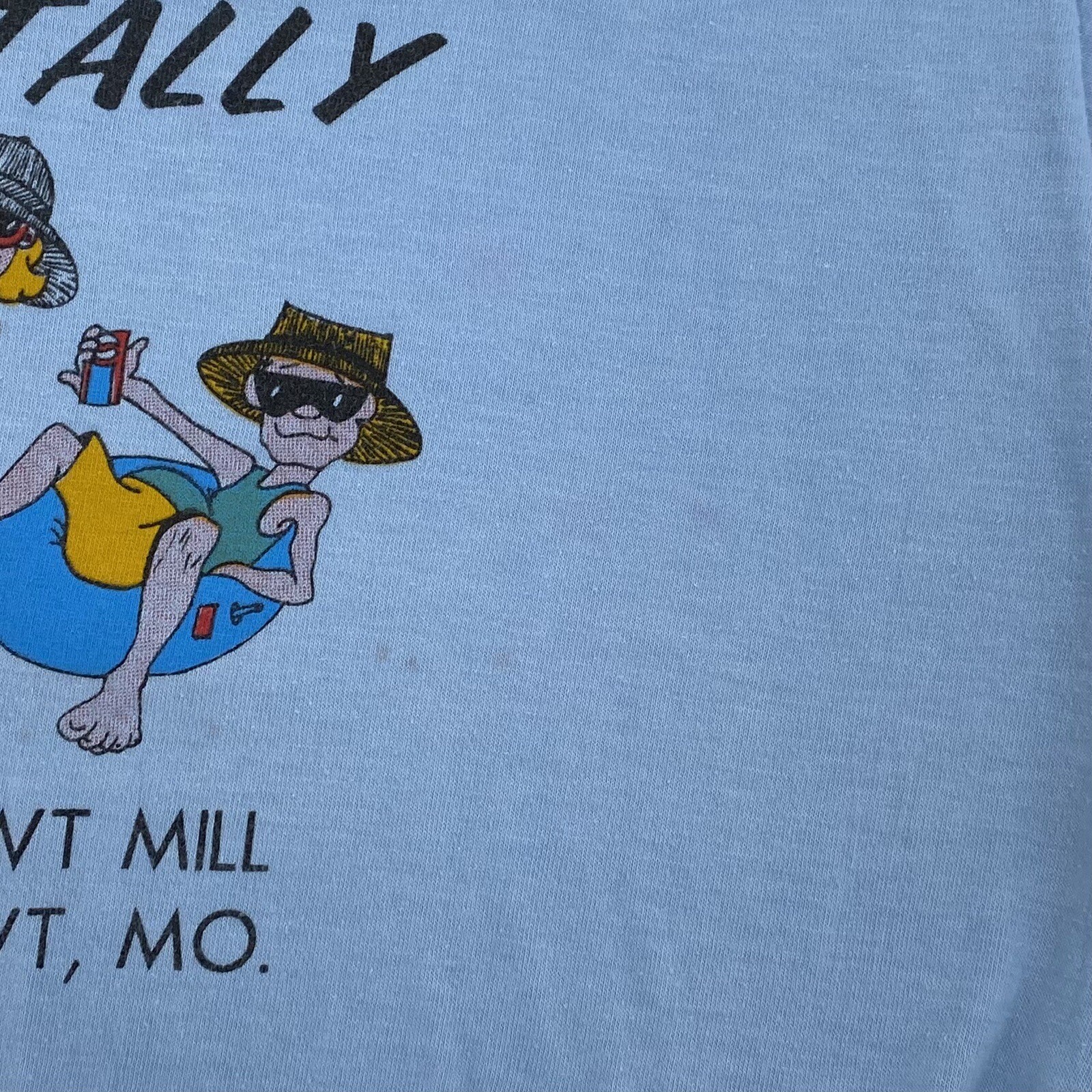 Women’s XL 1970s-1980s Vintage Dawt Mill Missouri Wizard of the Hills T Shirt