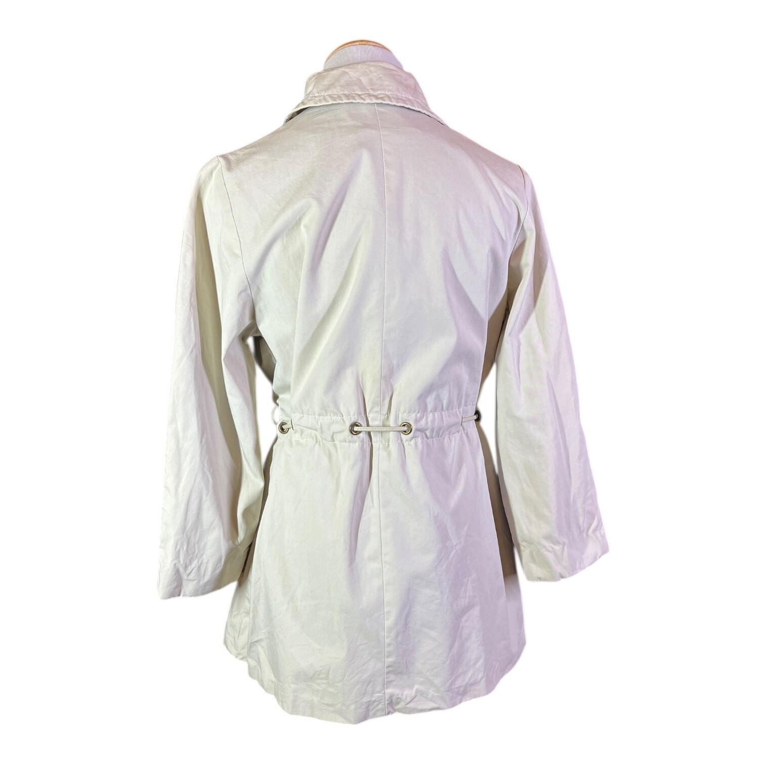 Vintage Debutogs Beige Full Zip Jacket Drawstring Waist