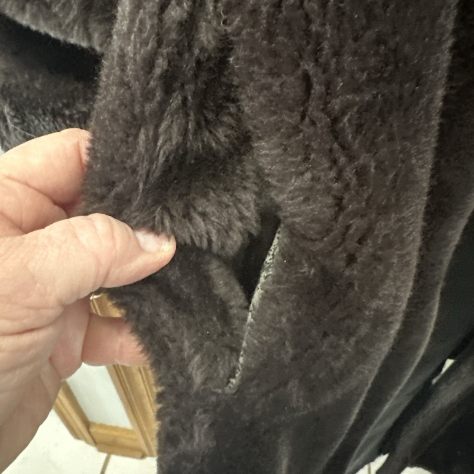 Vintage Monterey Fashions Faux Mink Fur Coat