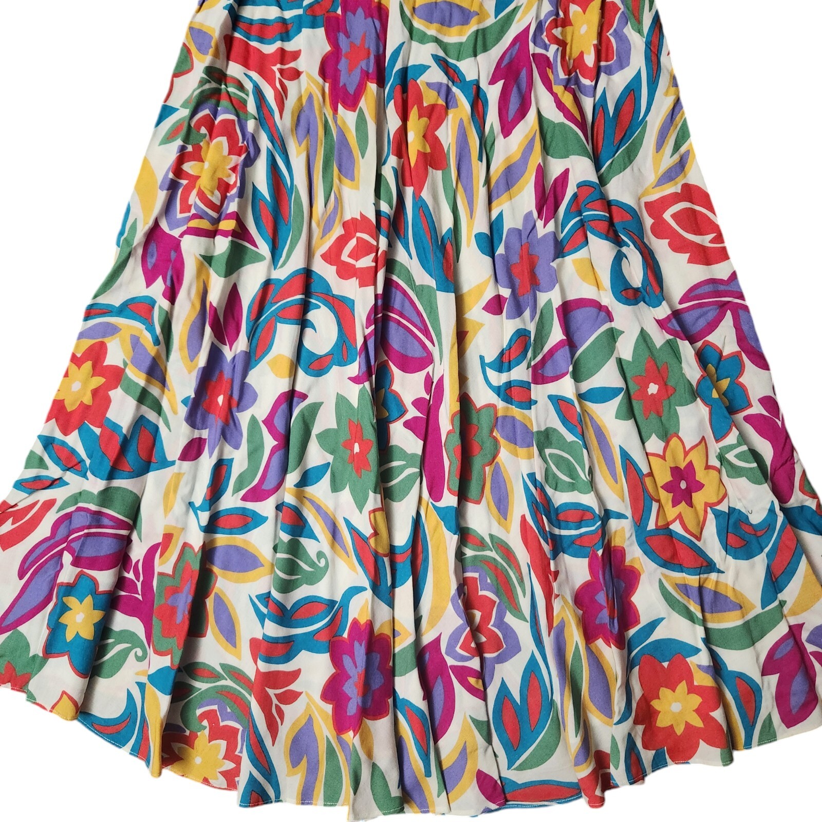Vintage Counterparts Colorful Floral Flowy Skirt Size 12