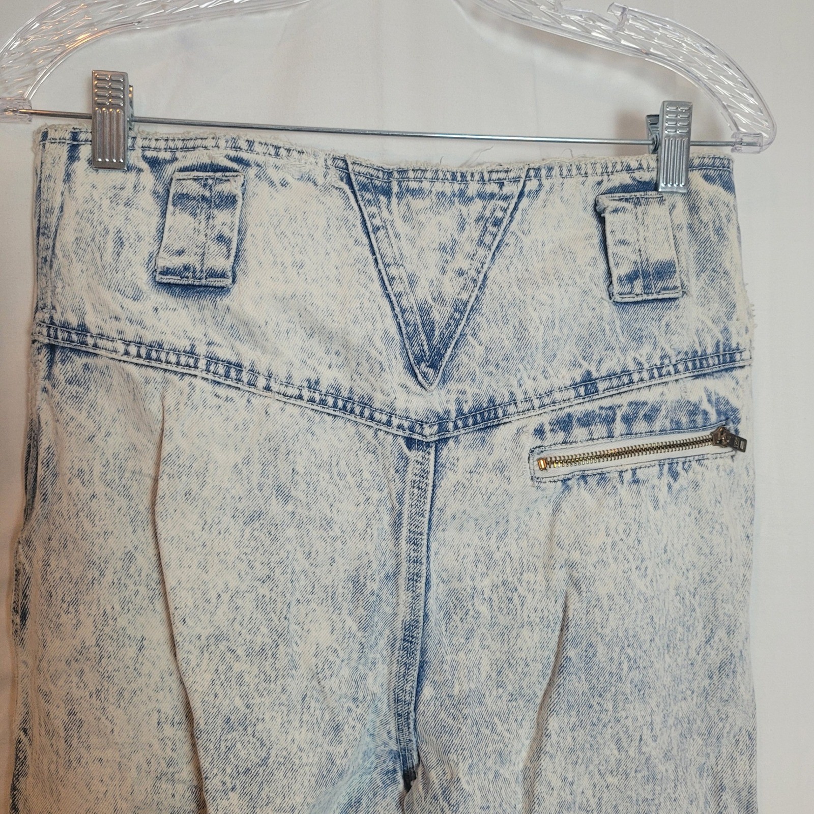 Filippo-Totti Vintage Women Acid Wash High Waist Tapered Jeans Blue 29″ Waist