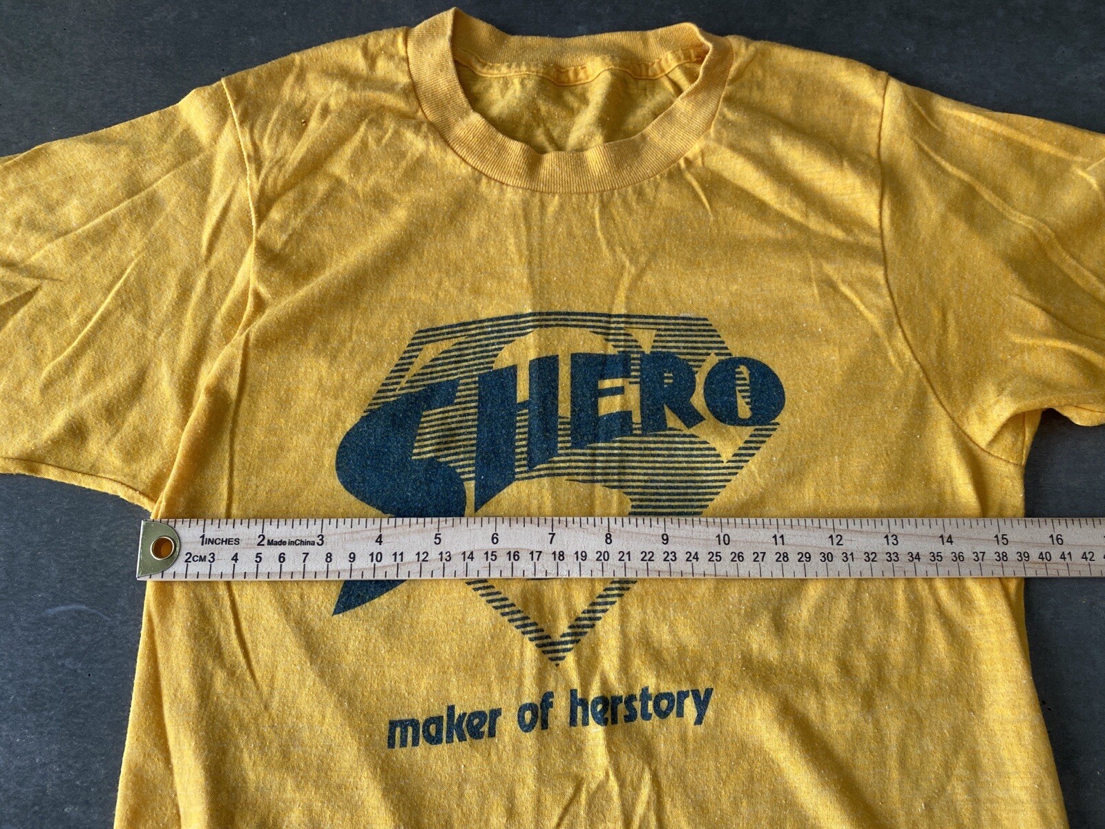 Vintage Single Stitch Shero Maker of Herstory Single Stitch Thin Shirt Small