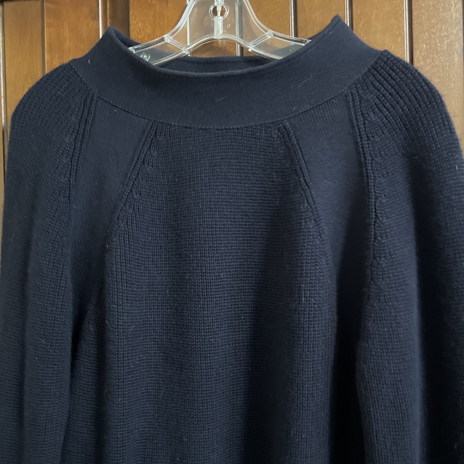 Vintage Issey Miyake 80’s oversized womens Angora / Cotton navy sweater Size S/M