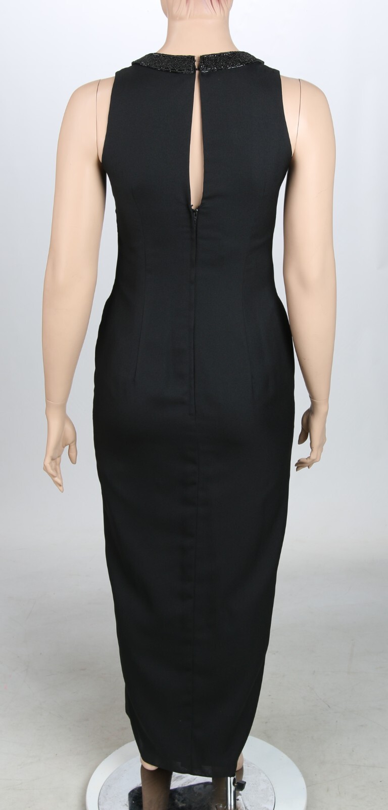 New Image Vintage 80s 90s Black Beaded Party Prom Bridesmaid Dress sz 16 NWT