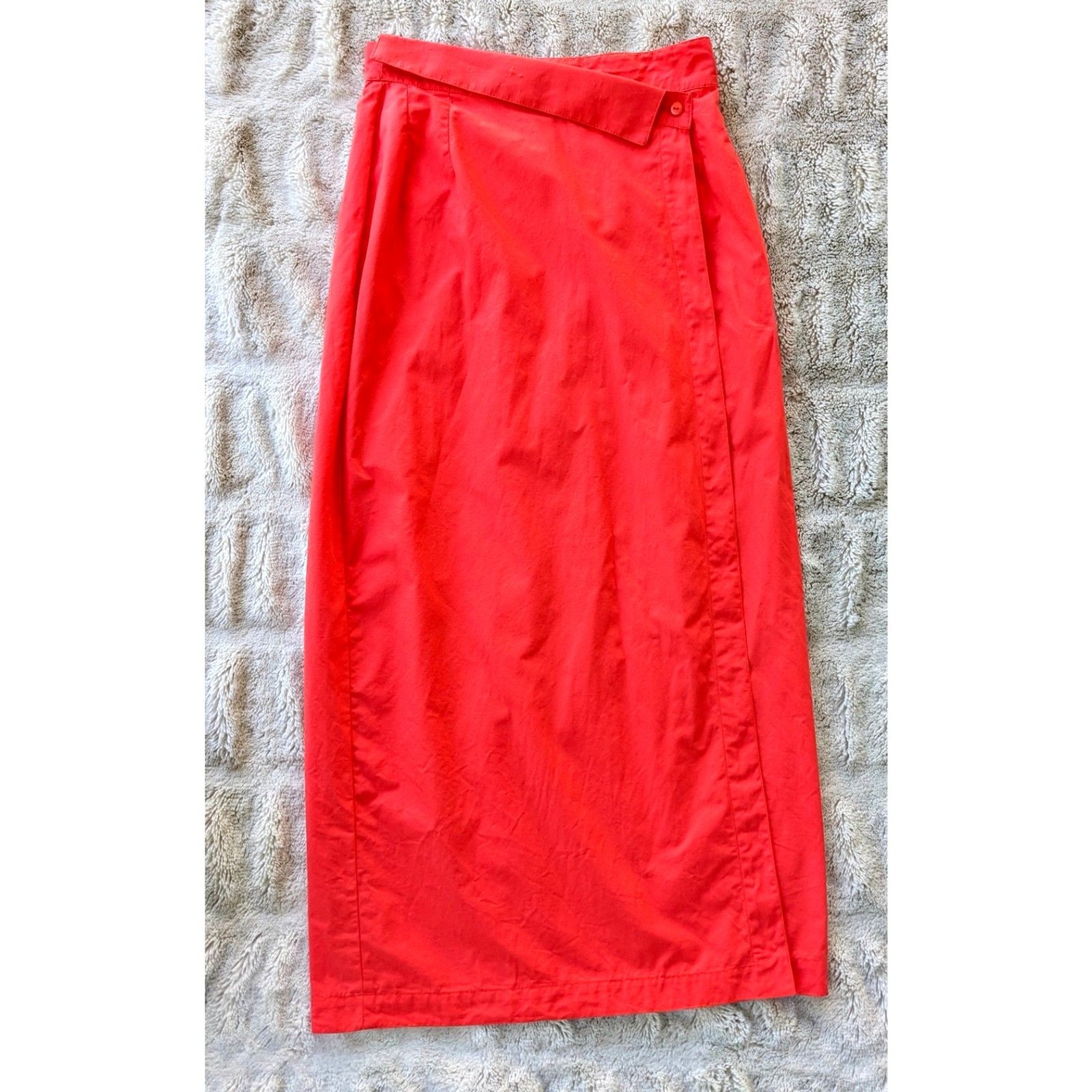 VTG 80s Anastasia Paris by François Viannay Made in France Pencil Wrap Skirt 2/4