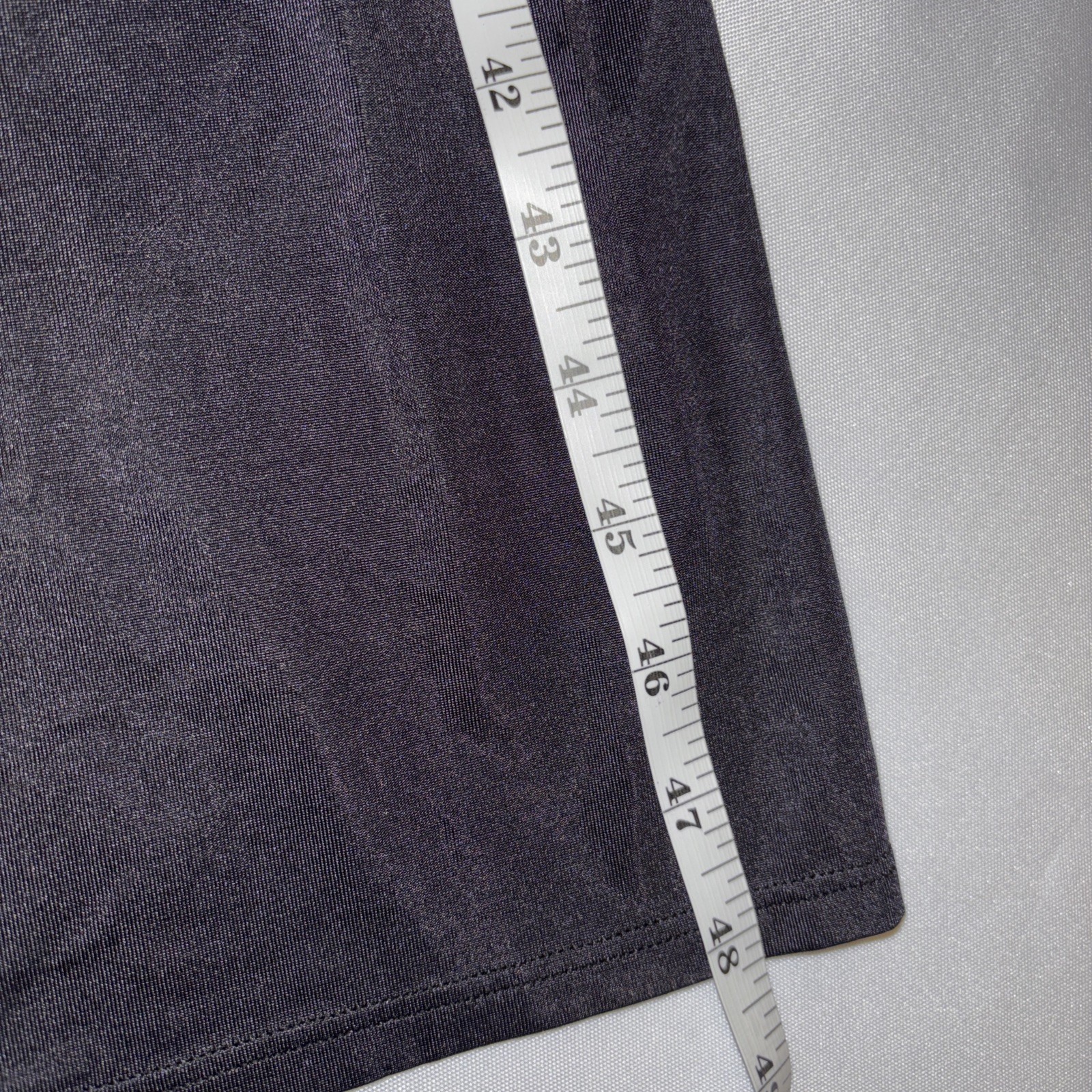 Vanity Fair Black Satin Full Slip Dress NWT Size 38 / 32” Length Vintage Style