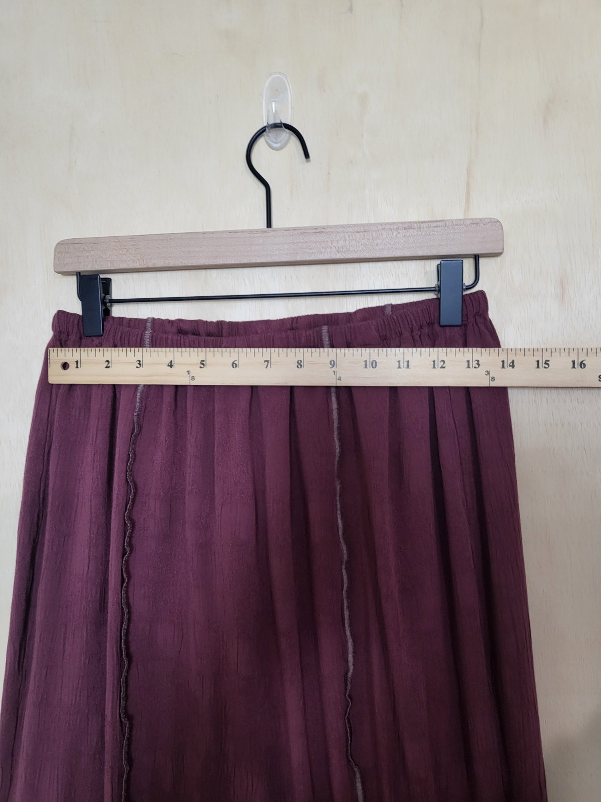 Size:14 SPENCER ALEXIS Vtg 2 Piece Top Skirt Burgundy Gothic Boho Romantic