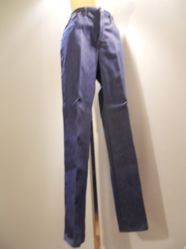 Nos 60s 70s Sears JTF Blue Jeans Pants High Waist Rockabilly Boho Mod Vintage 14