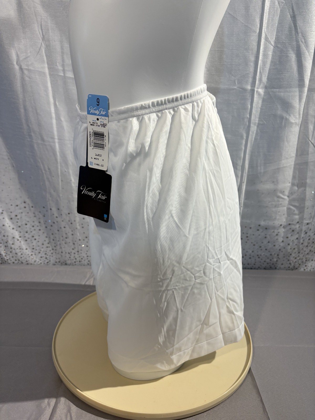 VANITY FAIR vintage NWT WHITE Slip Shorts size 9