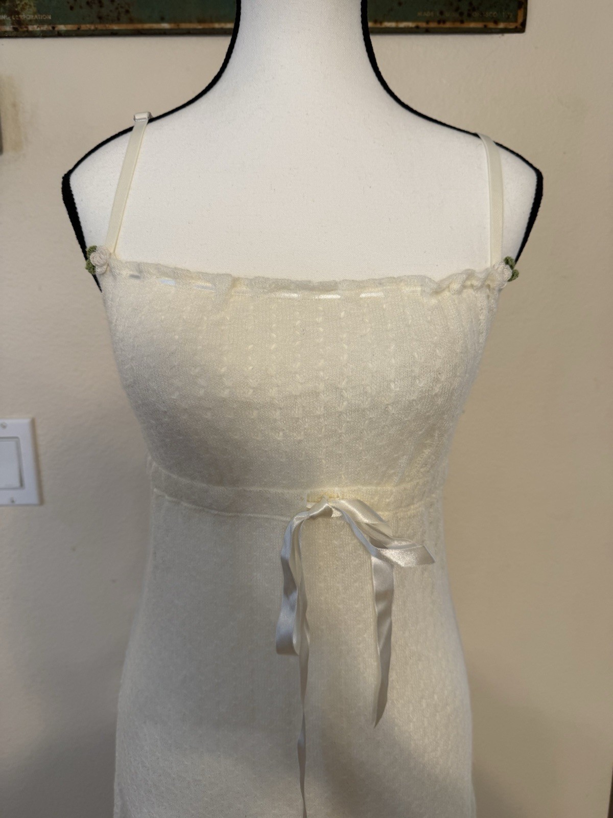 VTG Victoria’s Secret Crochet Maxi Y2K Boho Fairycore Cottagecore Beach Dress M