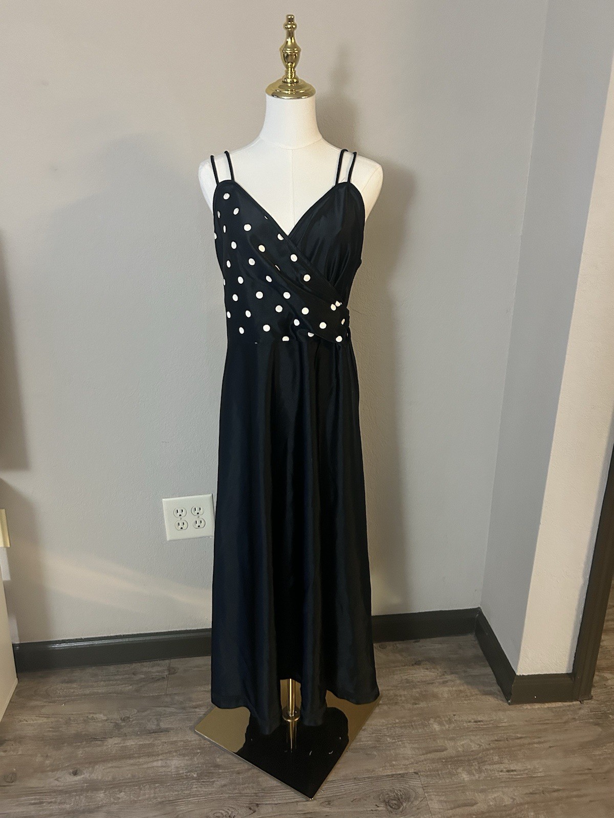80’s joan collin’s dress and robe set