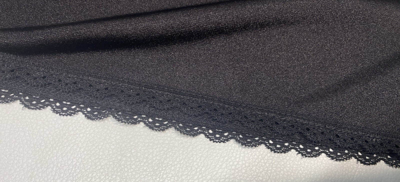 Half Slip 26/28 2X PLUS WOMENS black nylon long length modest 32″ COMFORT CHOICE