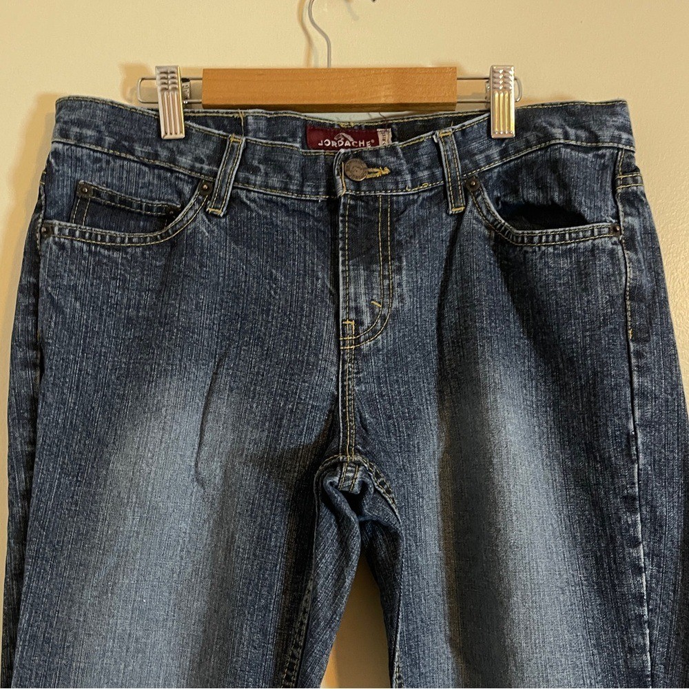 Jordache Jeans Womens 11/12 Petite Blue Flare Normcore 90s Denim Bottoms