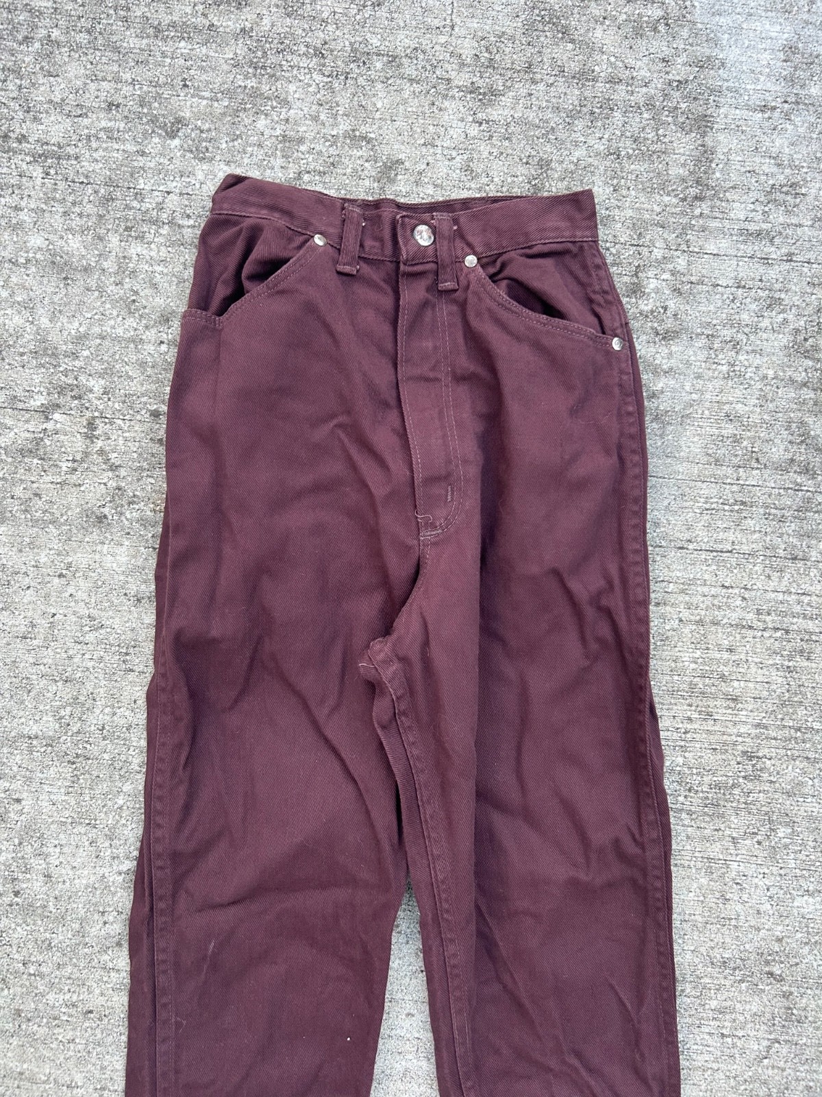 Vintage 60s/70s Wrangler Sanforized Misses Size 9/10 Regular USA Jeans 20×27