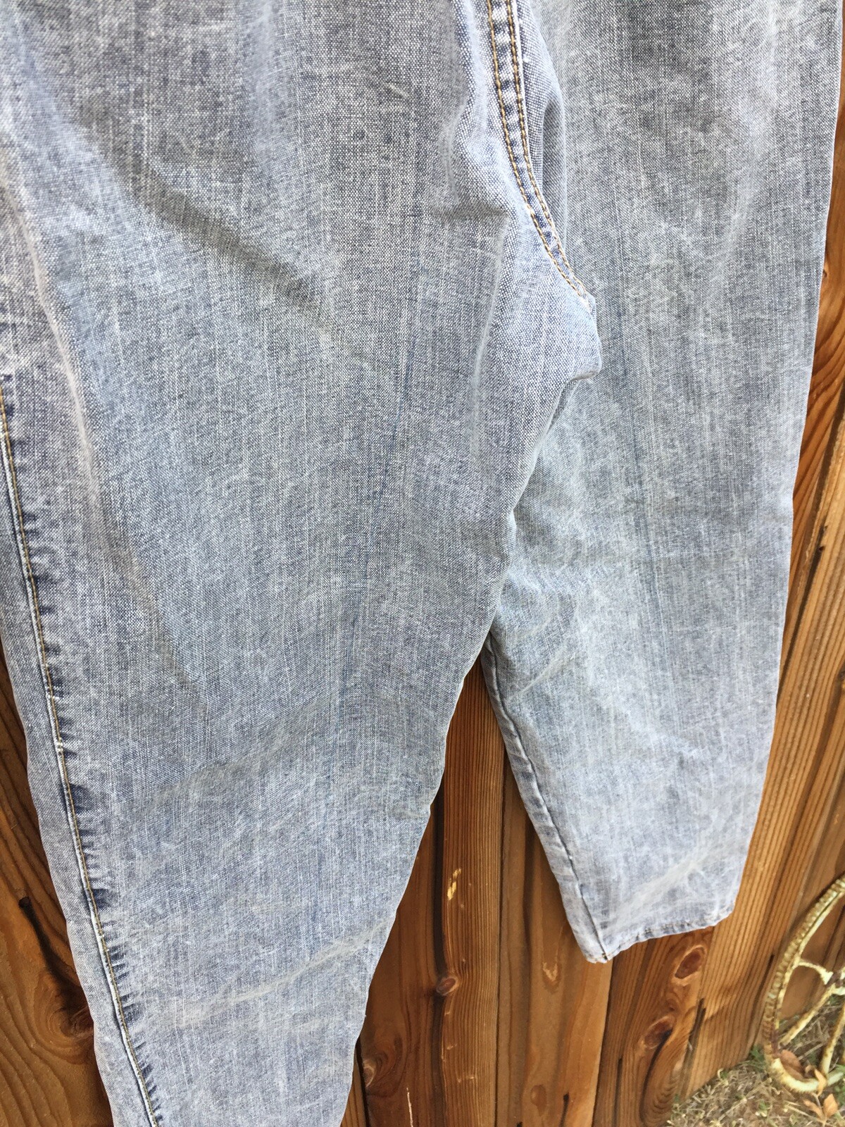 VTG Guess Mom Jeans High Waist Denim Leather USA Georges Marciano Distressed 27