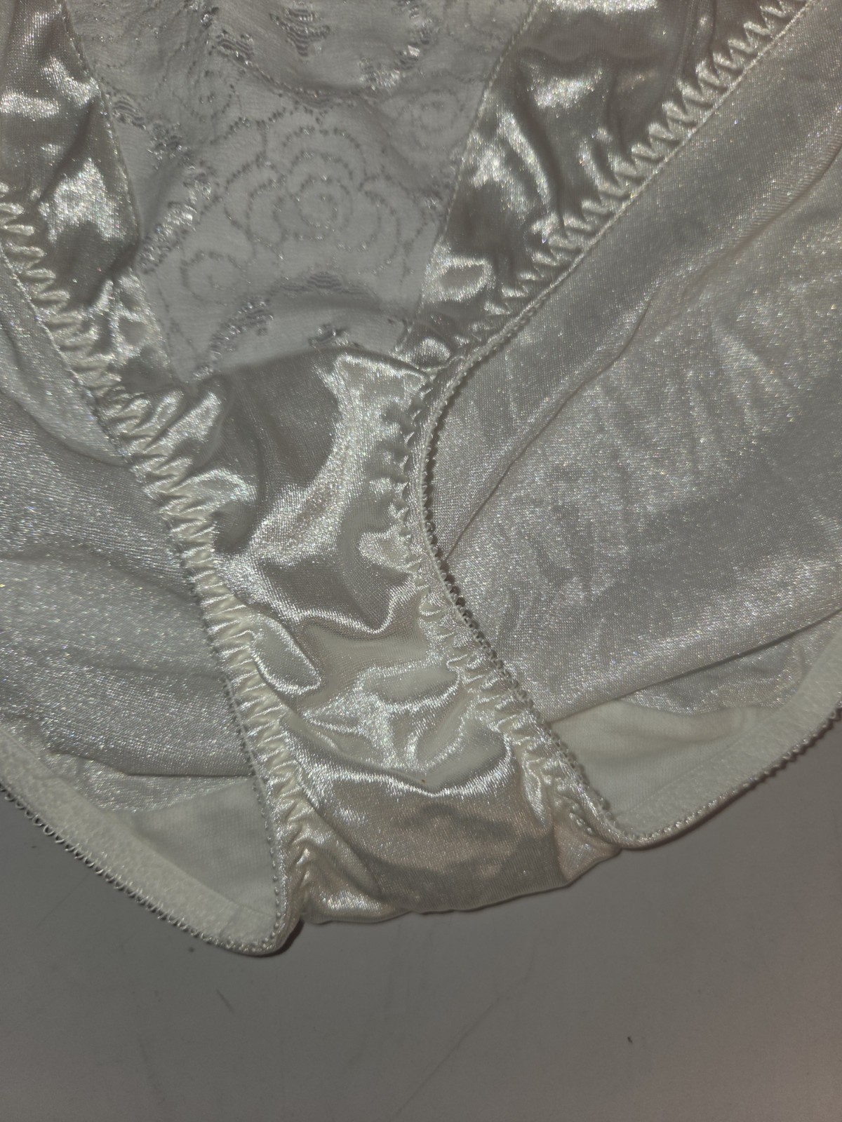 Vintage Bestform Nylon Lace Panties High Cut Size 9x White