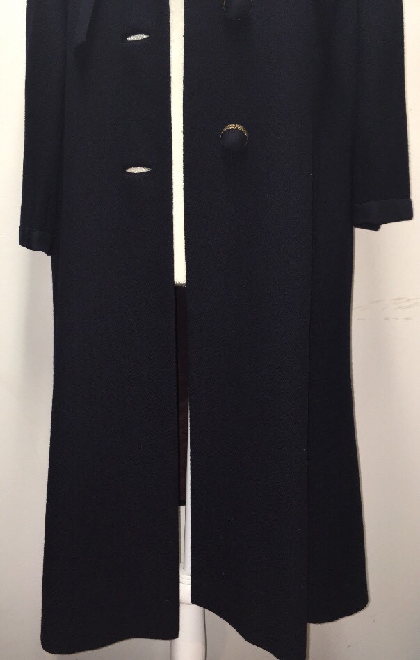 Vintage 1940s Hirsch Ladies winter jacket Navy Blue monarch new york