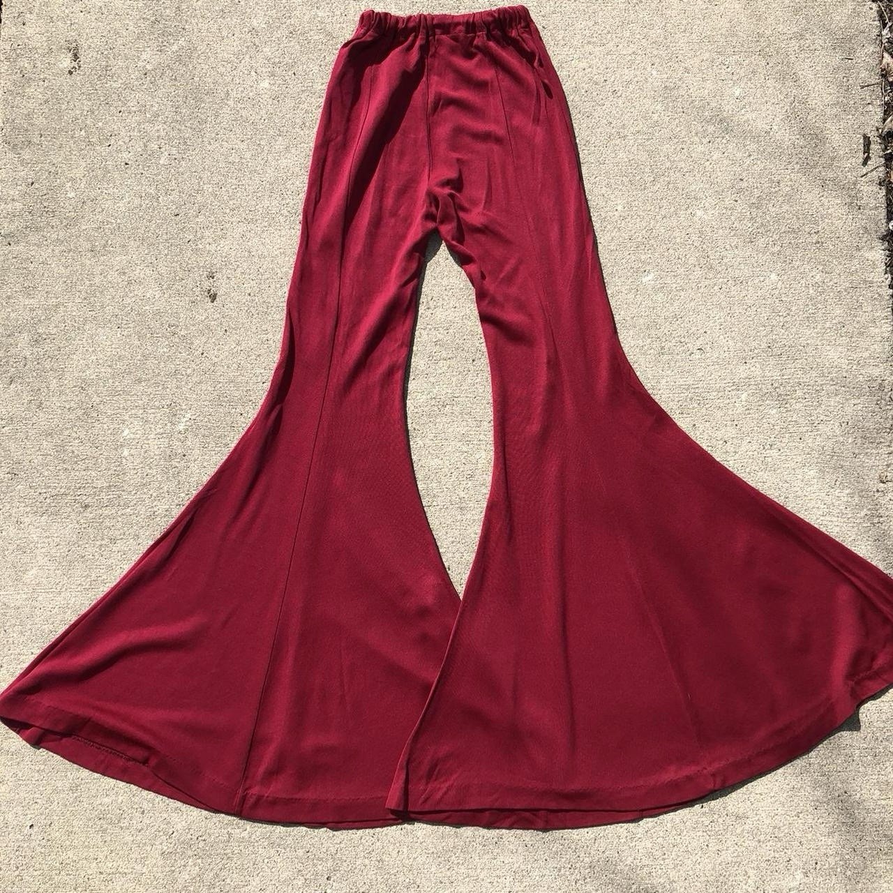 Vintage Frederick’s Of Hollywood Big Bell Bottoms And Long Sleeve Top Disco Set