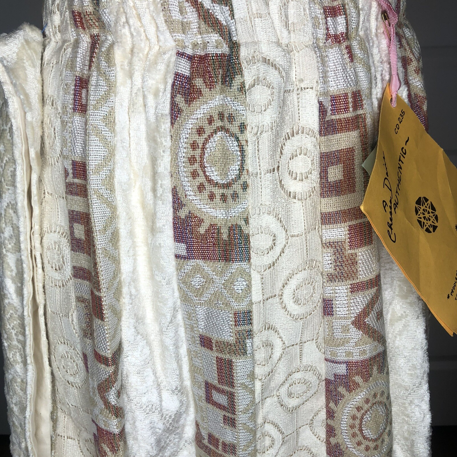 Vintage NOS 70s Chessa Davis Peddler’s Cloak Skirt Cottagecore Maxi Sash NWT