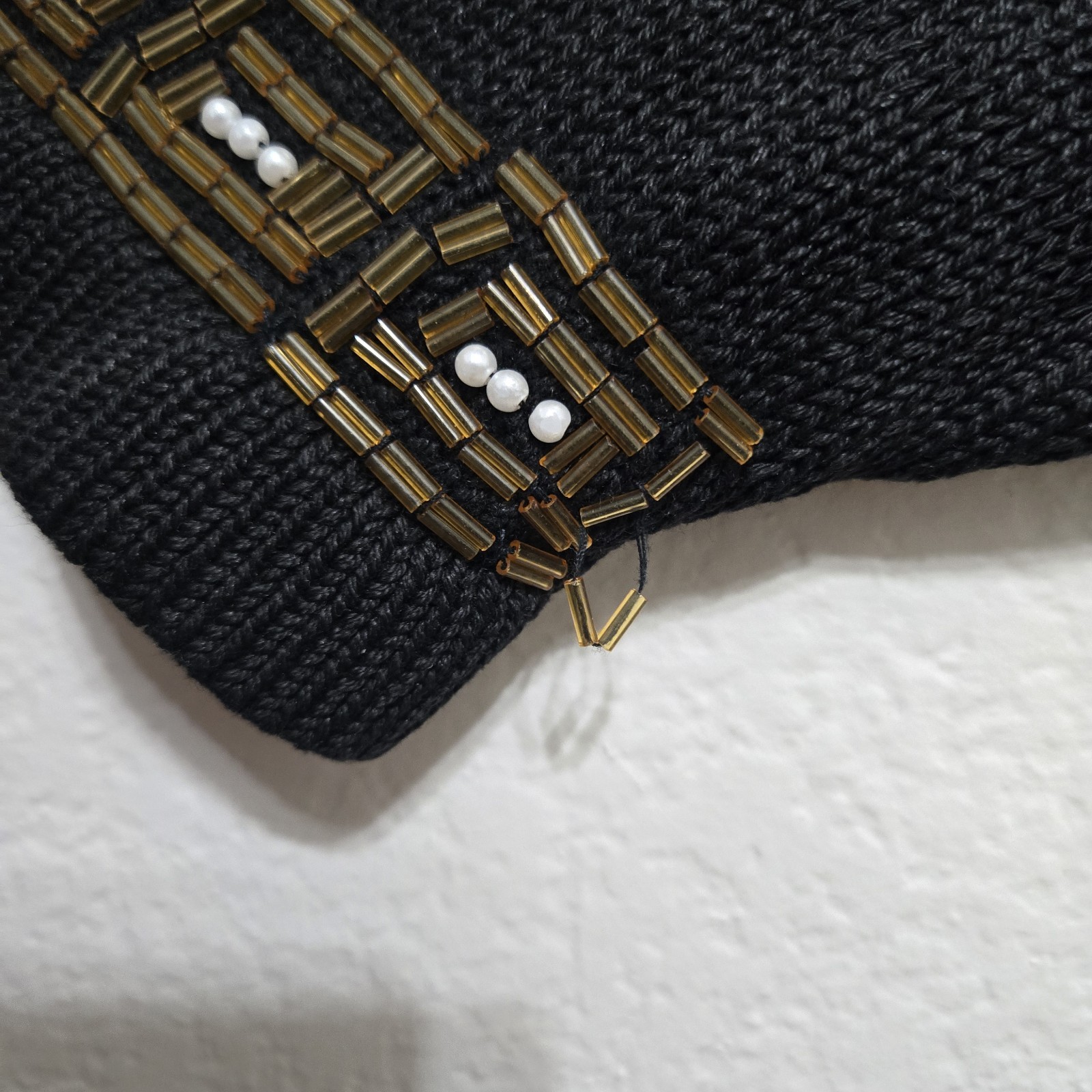Vintage V J Woman Beaded Sweater Size 1X