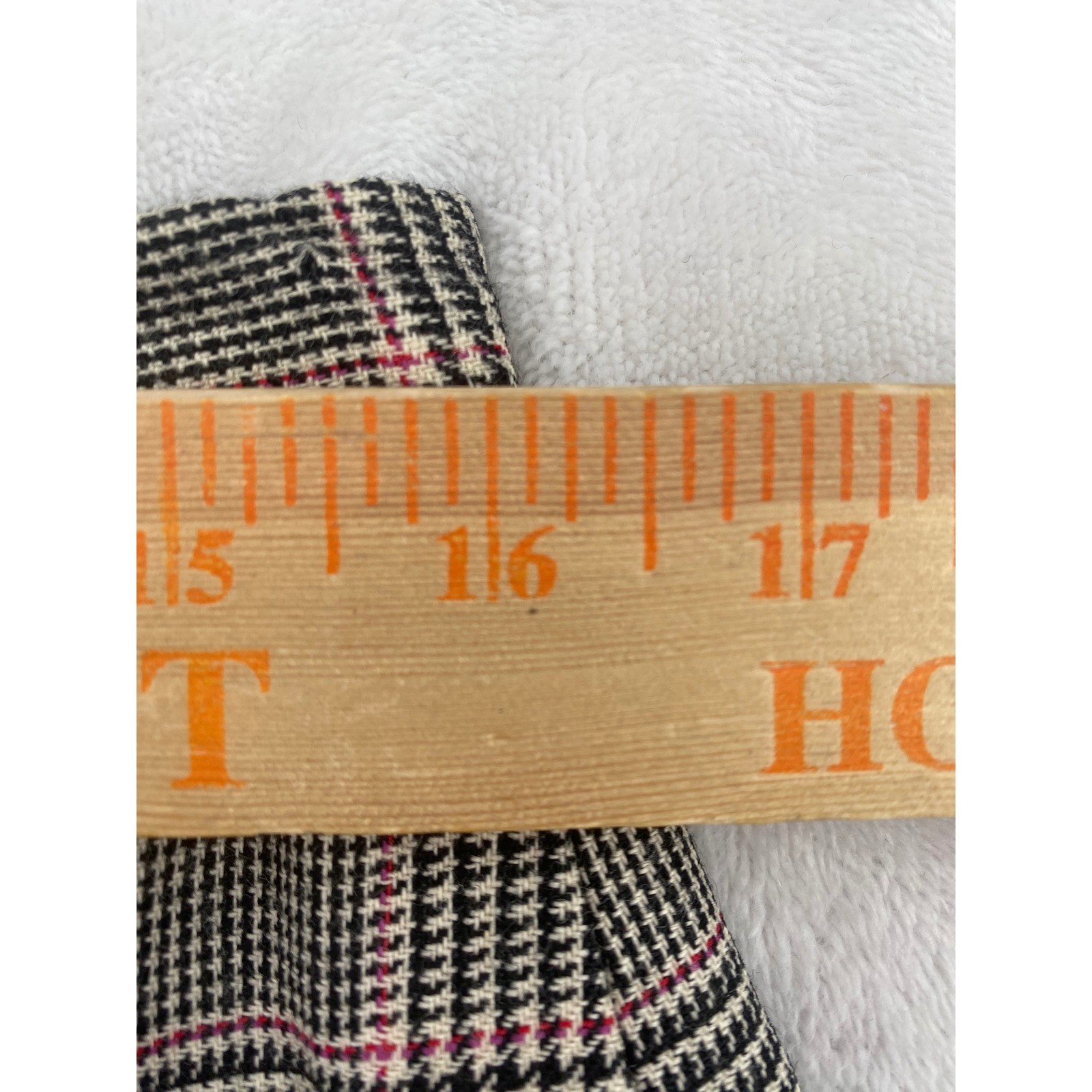 Young Traditions Skirt Suit 12 Grey Pink Glen Plaid Vintage 80s Made in USA