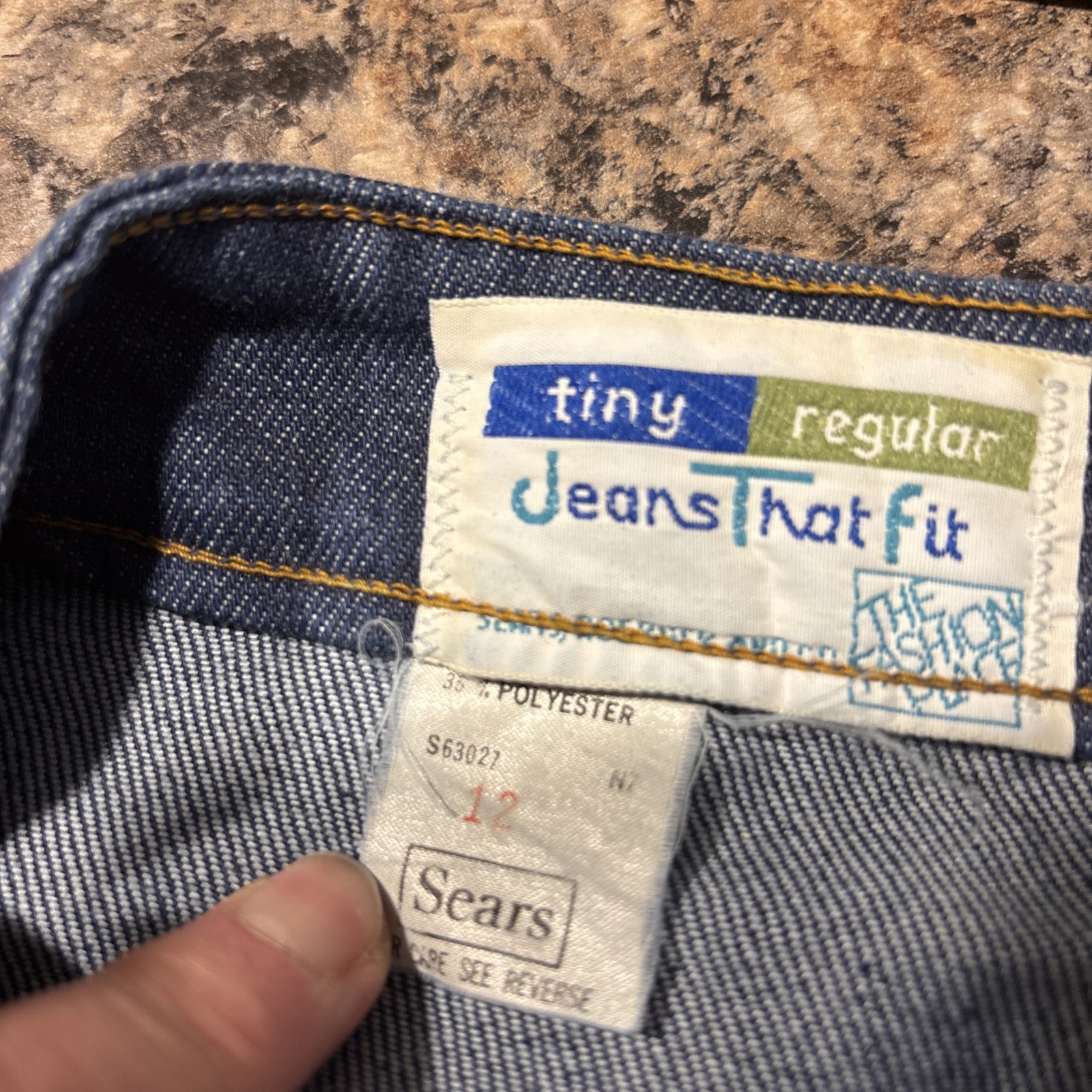 Vtg Women Sears Jeans That Fit 70s High Waist Wide Leg Denim 26” waist Sz 12 Mom