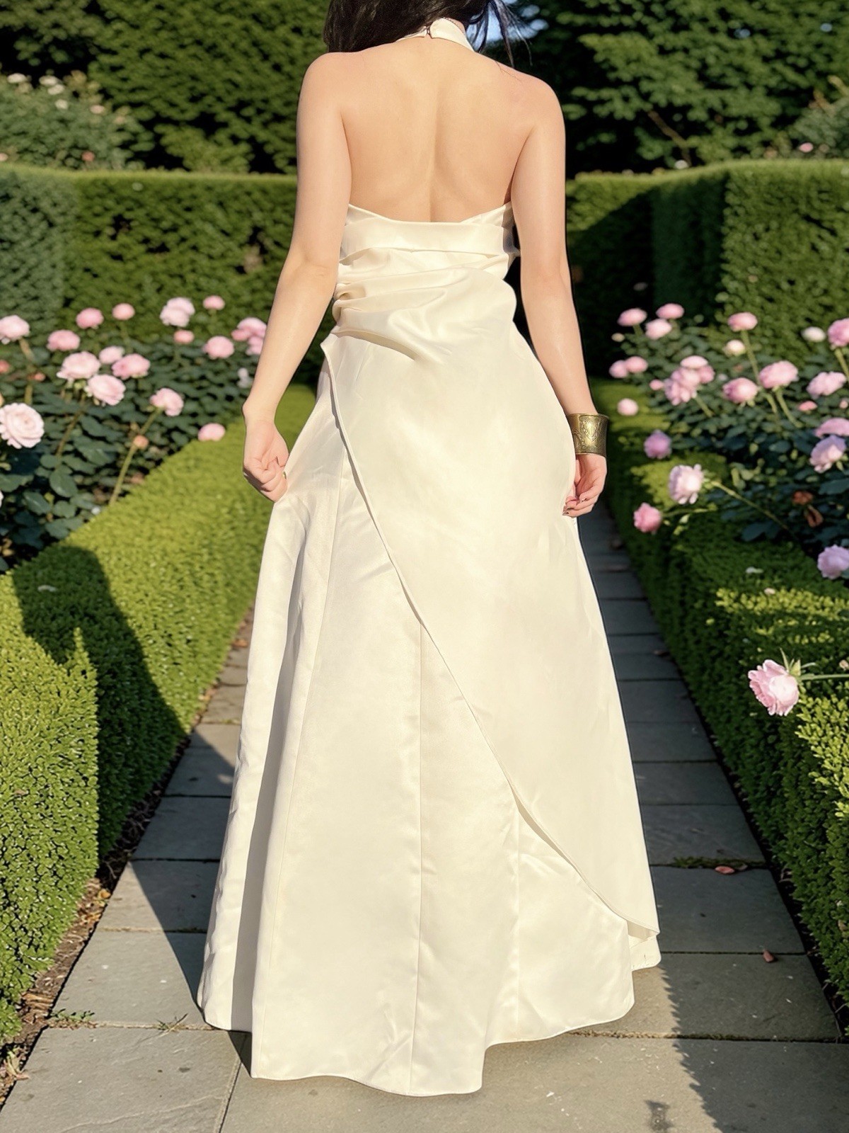 Vintage 90s prom dress White Satin glitter Fairy Grunge y2k Zum Zum Niki Livas 6