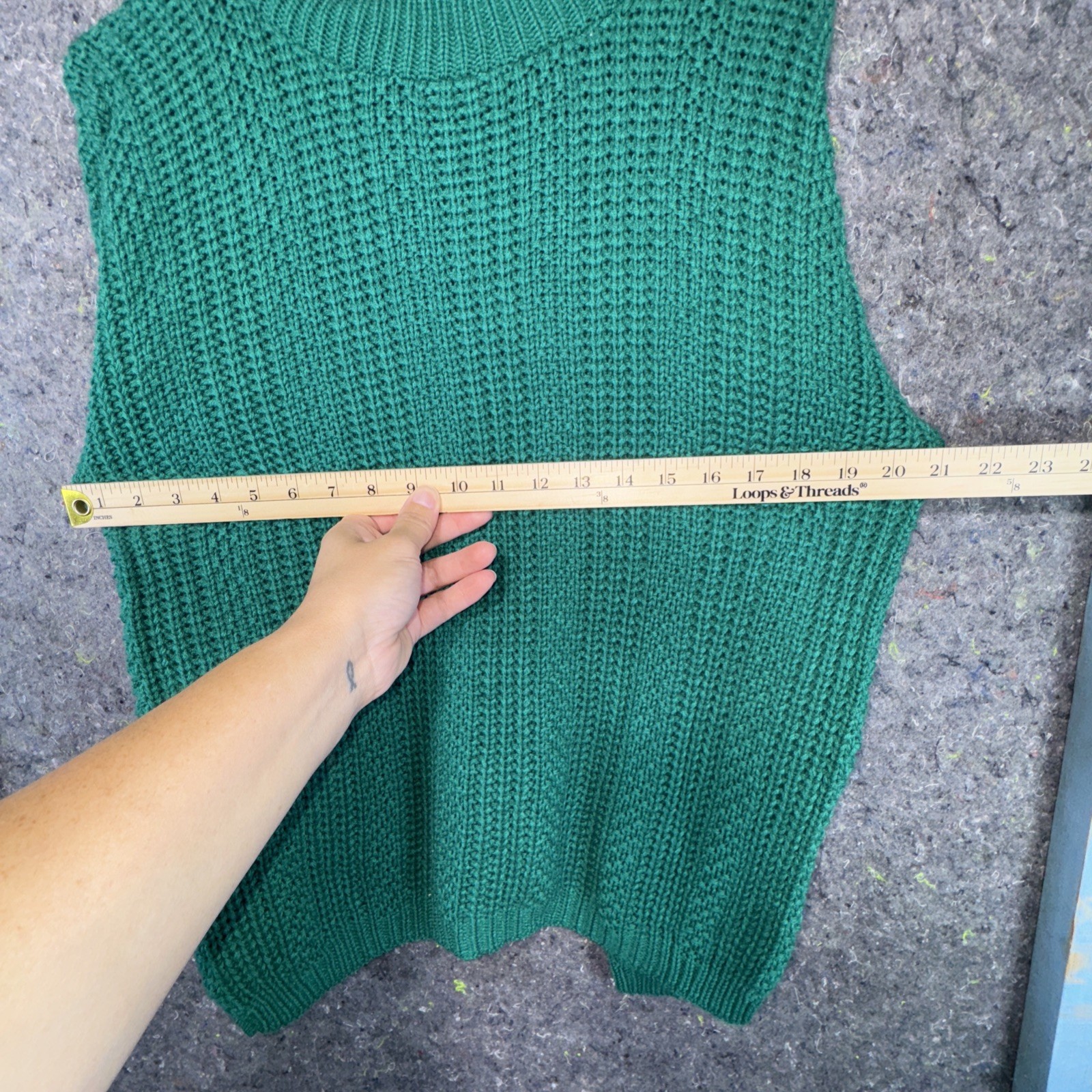 Vintage Bobbie Brooks Green Chunky Knit Sweater Textured Slouchy 90s Grunge