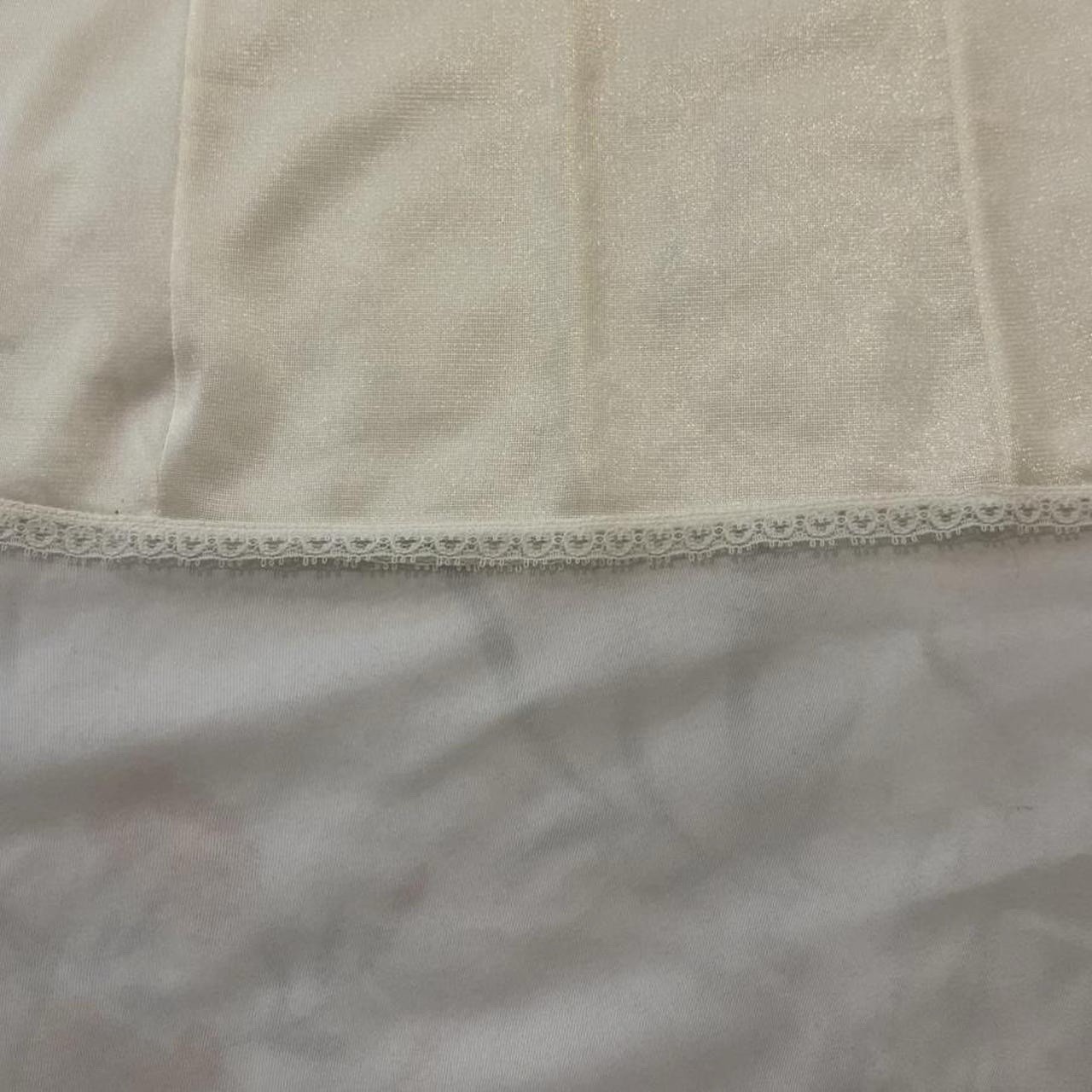 Cream Lace V-Inset And Trim Camisole Lingerie Vintage 60s/70s Coquette Mod Small