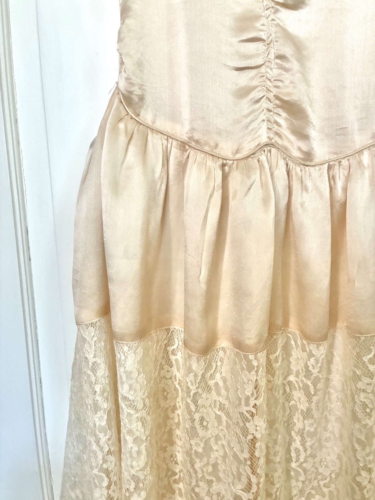 Antique/Vintage c 1929 Wedding Dress plus original photo