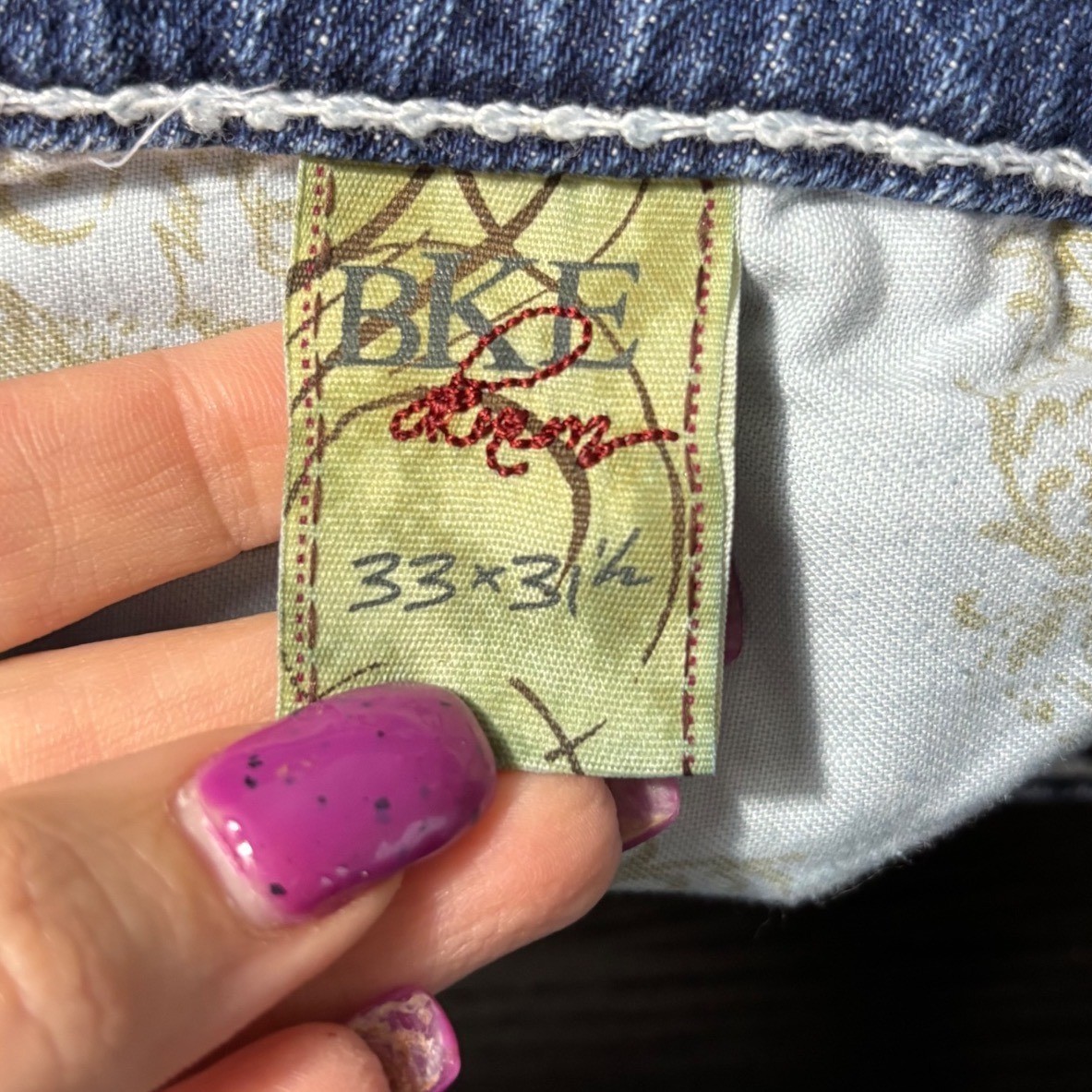 BKE Culture Bootcut Stretch Denim Jeans Size 33×31.5 Y2K Vibes