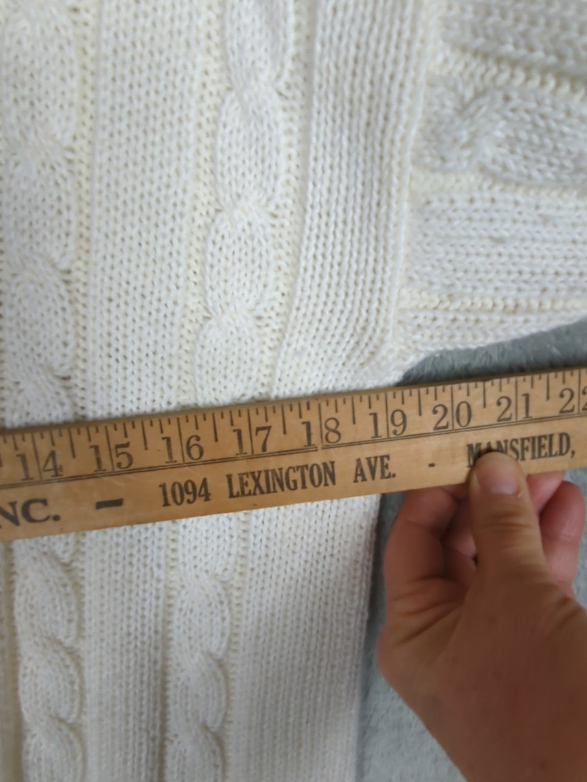 Vintage Cricket Varsity Tennis Sweater Cable Knit V Neck Womens L Preppy