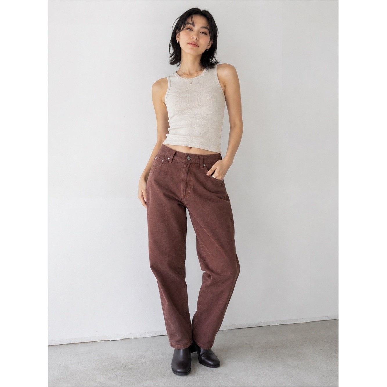Mom Jeans Vintage Rust Twill High Waist Granola Grunge Utility Indie Sleaze 10US