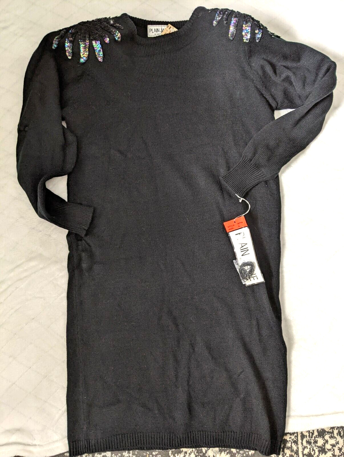 NWT Vintage 80s PLAIN JANE BY SWEET BABY JANE Women’s Dress Size Small New Years