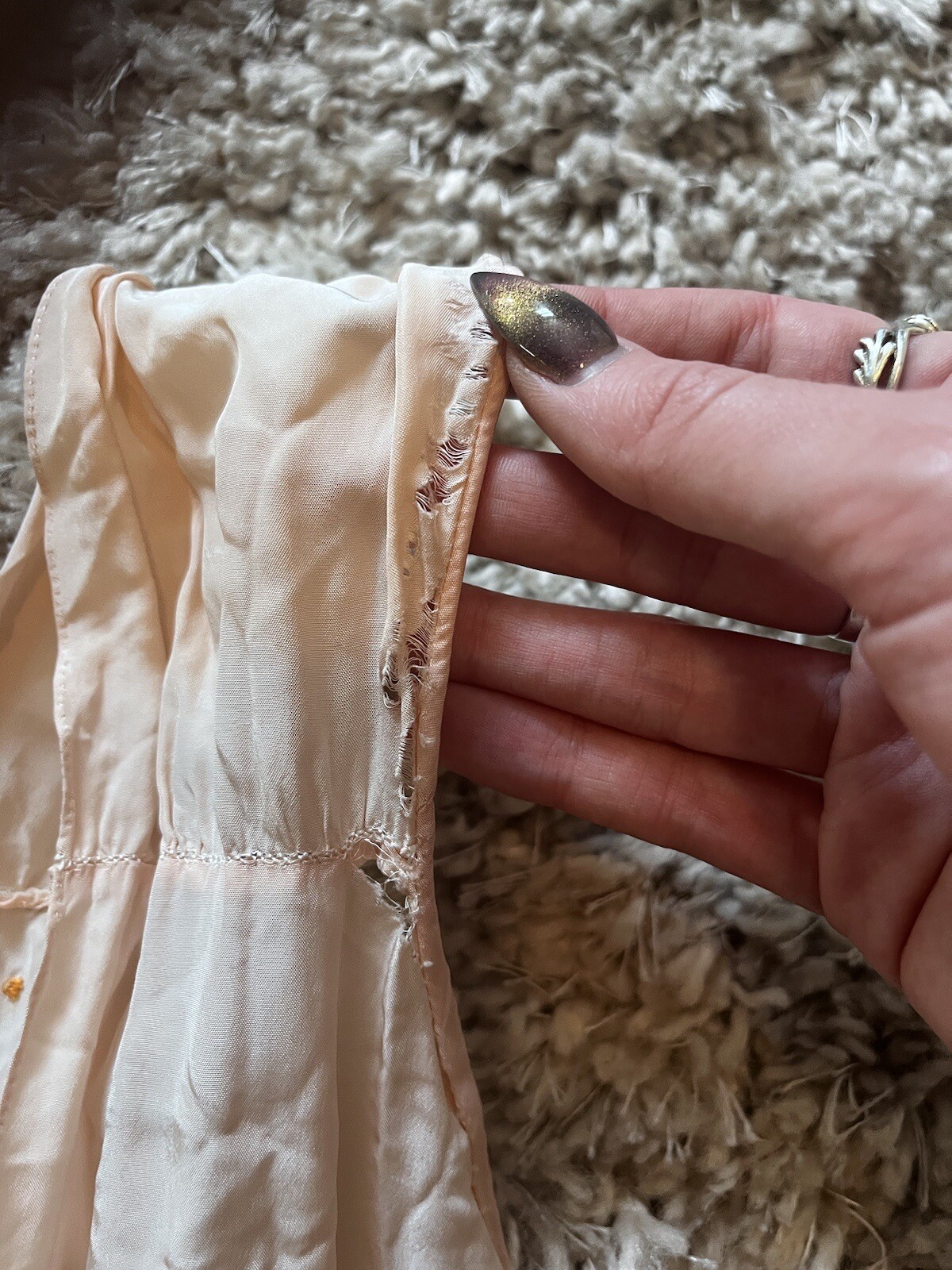 Whimsical 1930s Yolande Slip Dress Size 40