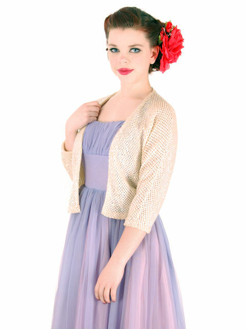 VTG 60s Sequin Shrug Aurora Borealis Sparkle Mad Men Studio 54 Whimsy Goth