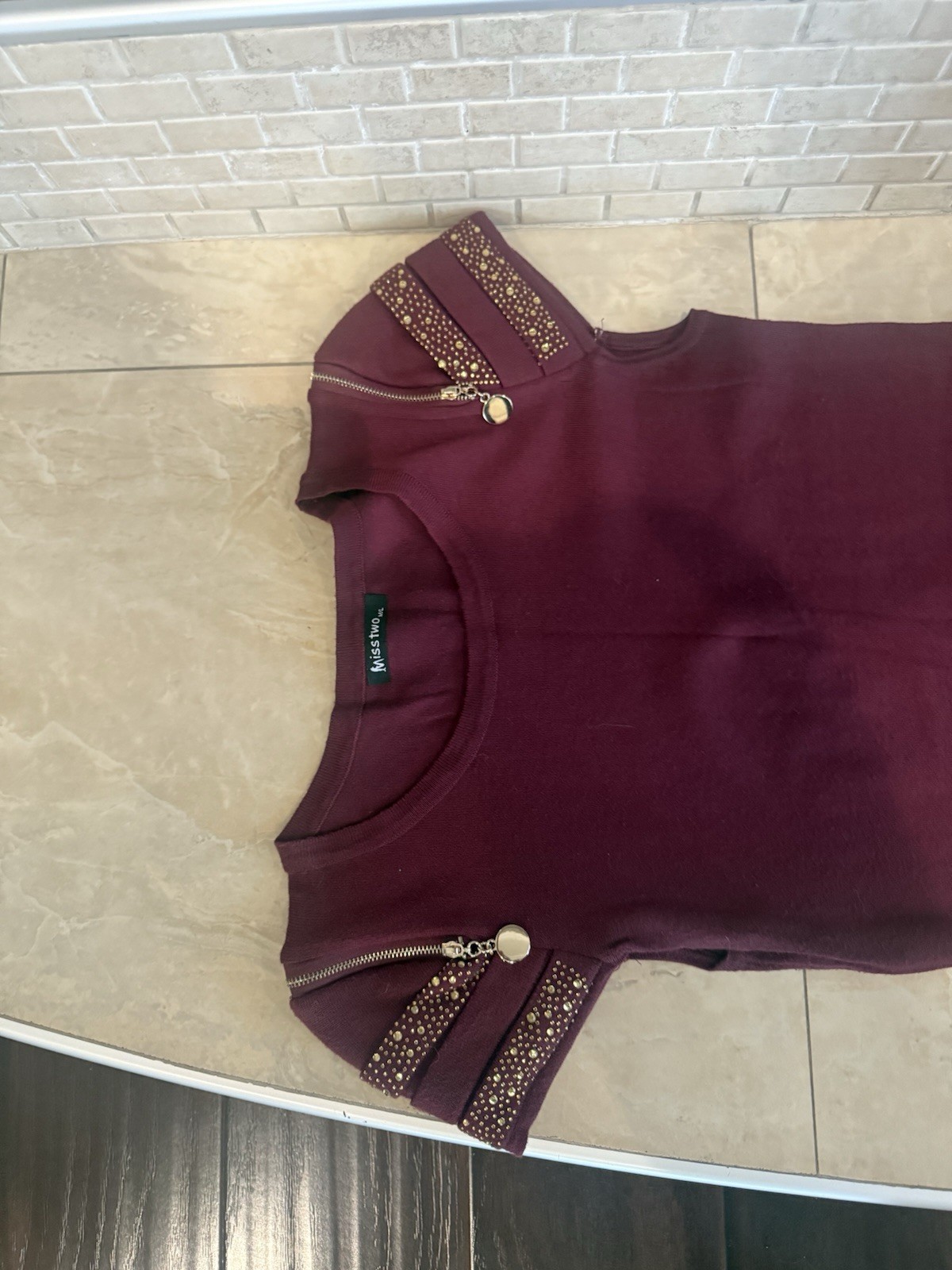 women’s dress in size M/L -MISS TOO. blend of Australian wool ,cashmere…# 235