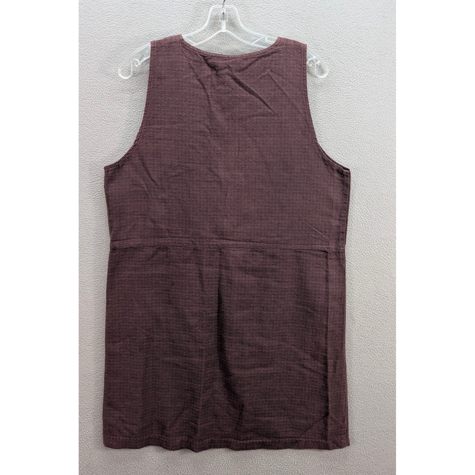Vintage PA Company Boston Hand Dyed Preshrunk Cotton Dress Plum Size M/L USA