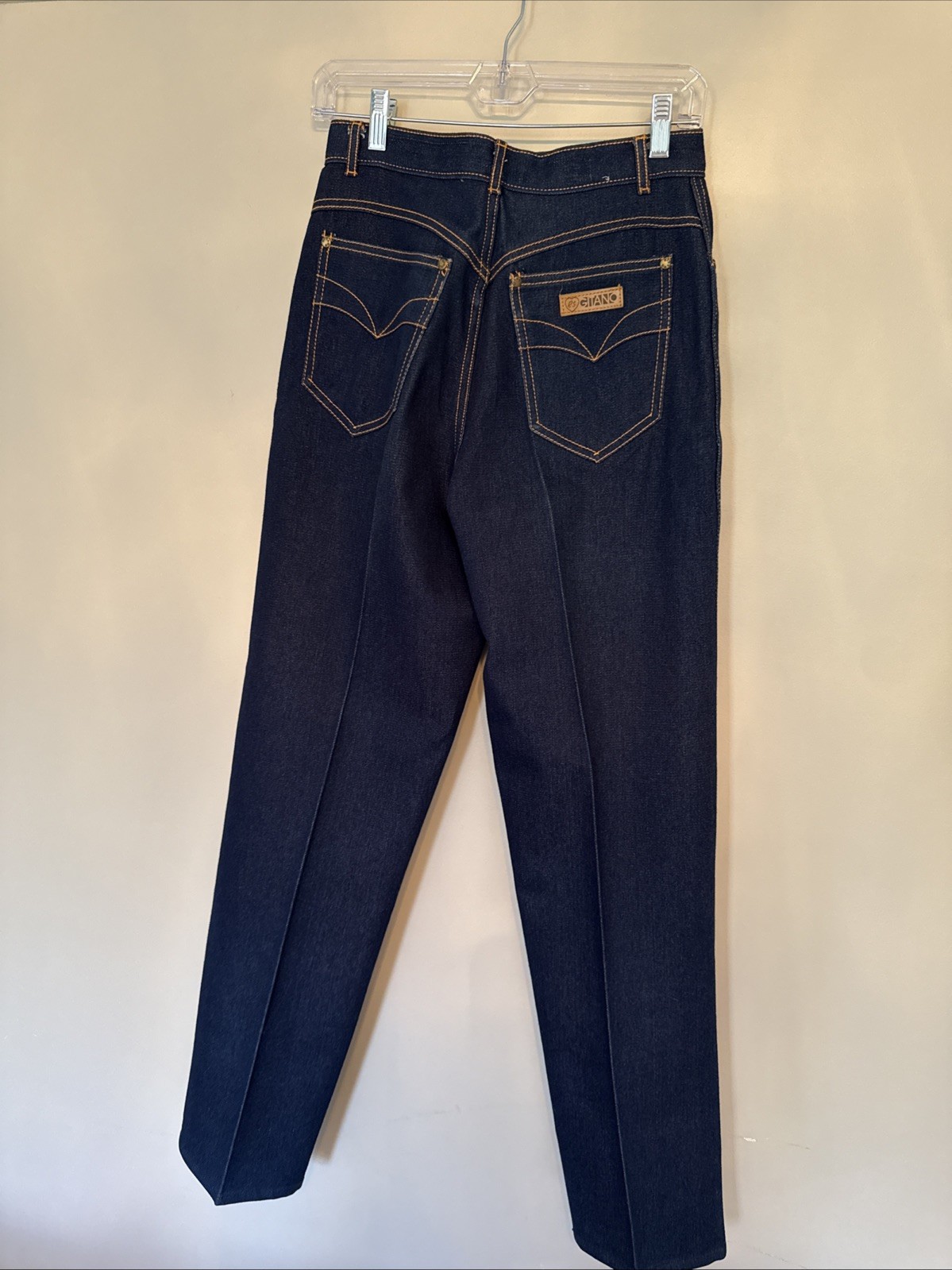 Vintage 1970’s PS Gitano High Waisted Disco Jeans Straight Leg Dark Wash 27×32