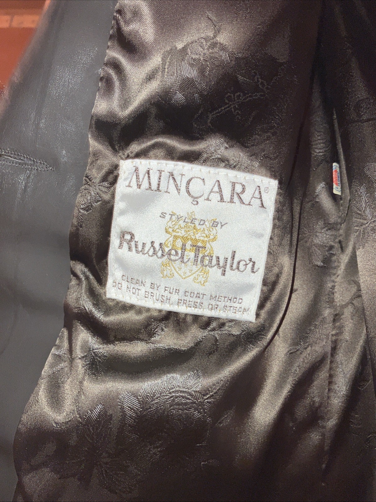 Vintage Mincara Styled by Russel Taylor”Faux Fur Coat M Lined Chic Vintage Luxe