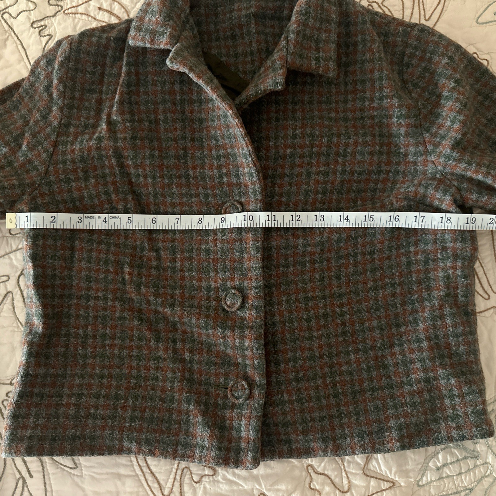 Vintage Dutchmaid Women’s Plaid Wool Skirt/Matching Cropped Jacket Ephrata, Pa