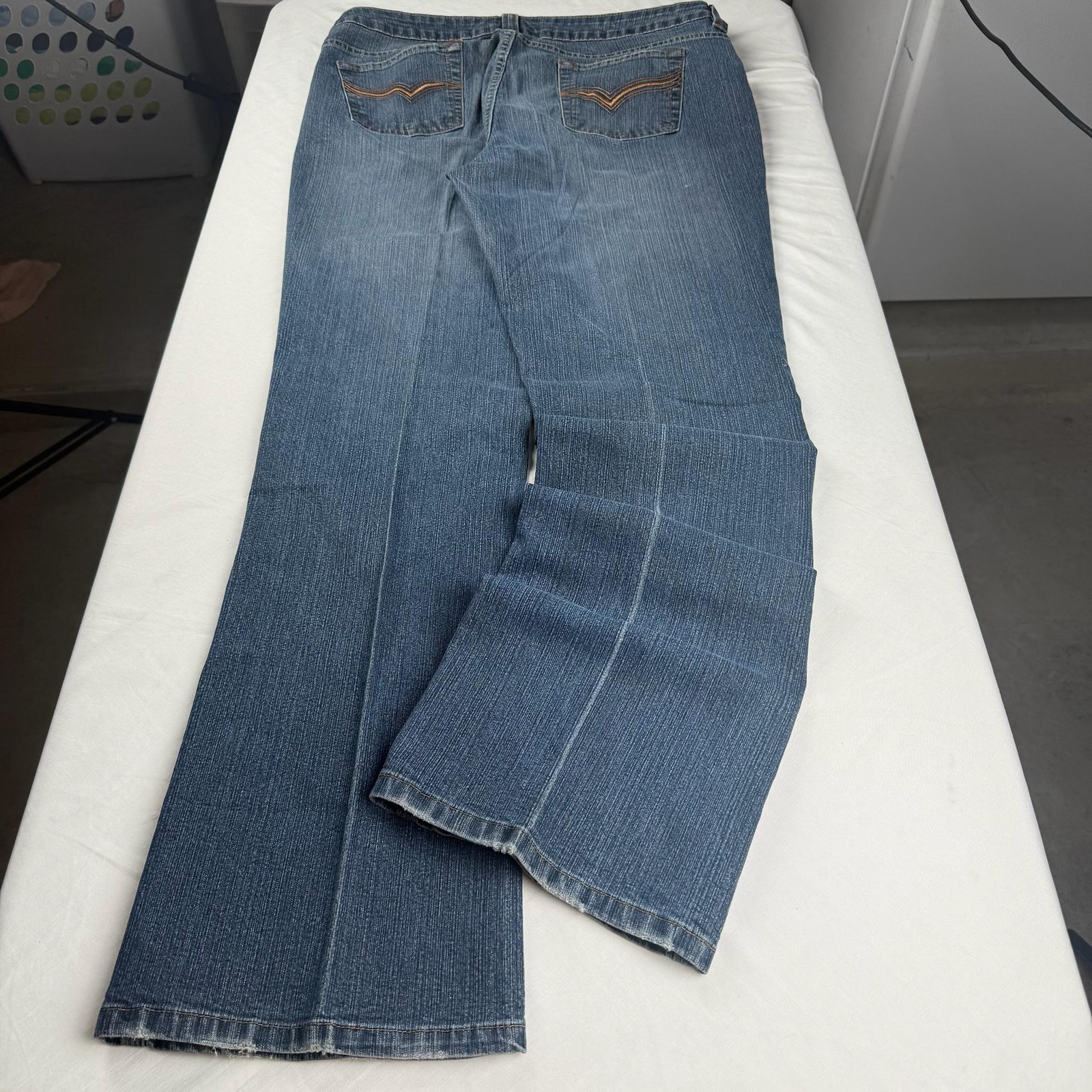 Riders Copper Jeans Juniors 13/14 M Blue Medium Wash Bootcut Denim Casual Pants