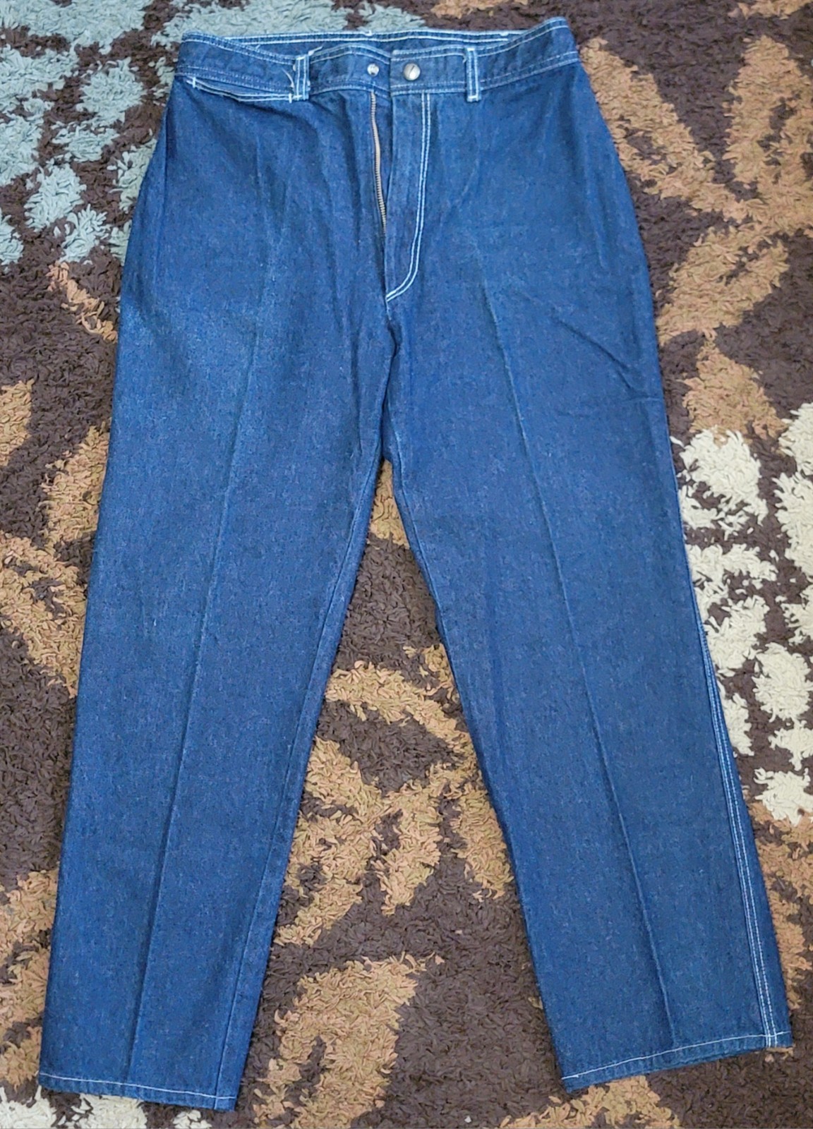 Vintage Pizzazz Womens Jeans 14/26 Short Inseam 3 Pocket High Waist Lightweight