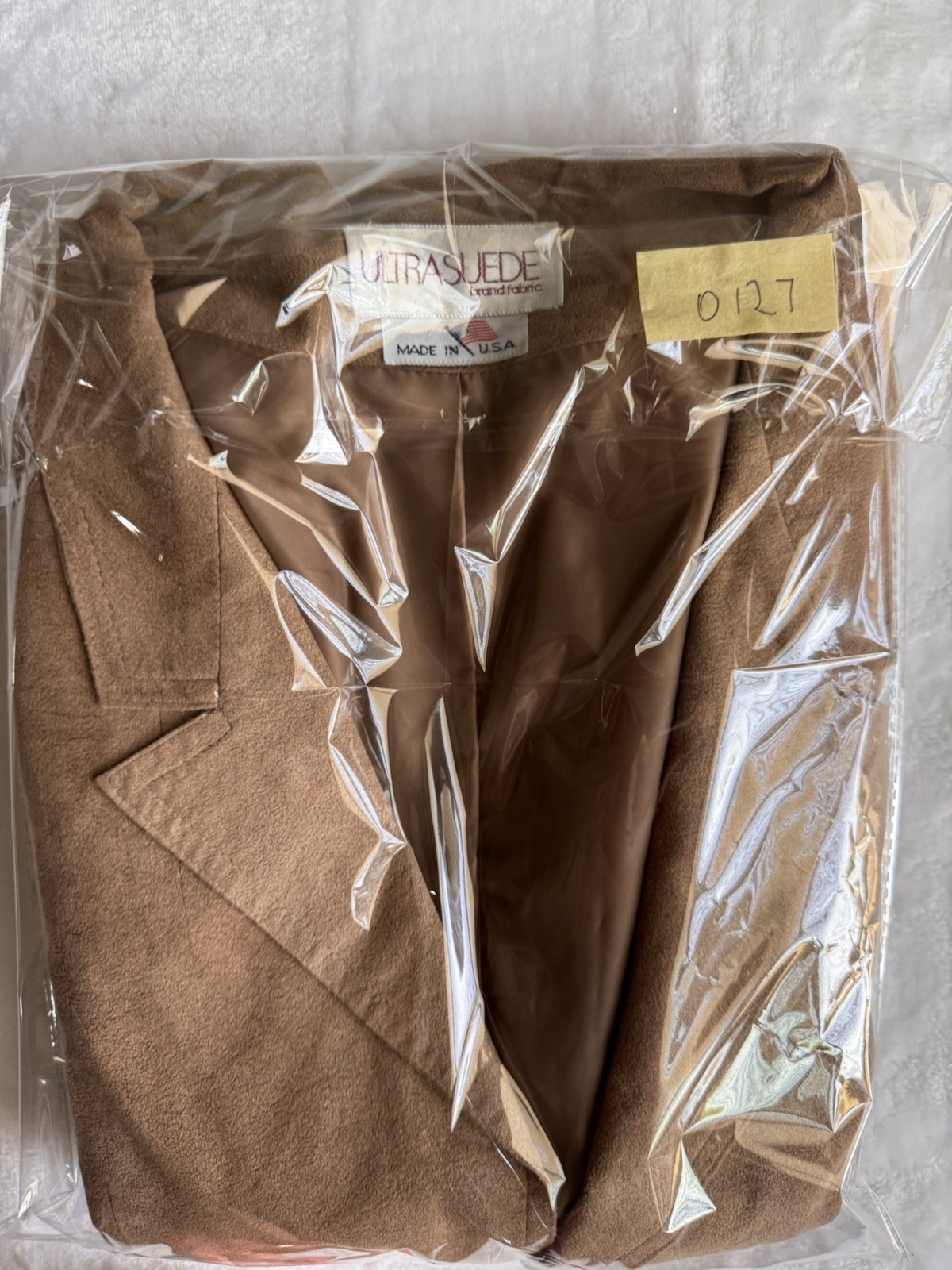 Vintage 70s Count Romi Ultrasuede Blazer Jacket Taupe Tan USA Made ILGWU S M⁠