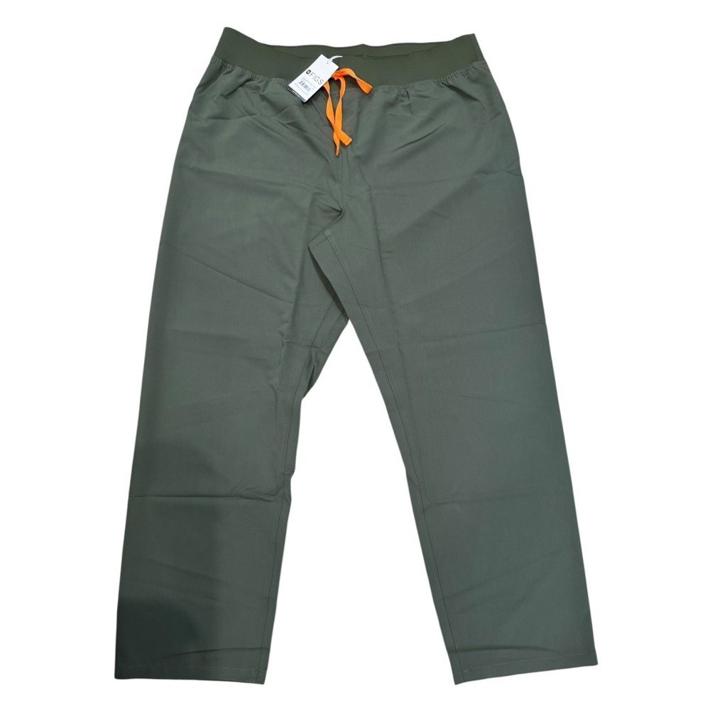 FIGS High Waisted Livingston Classic Scrub Pants, size 3 XL Tall, Moss, NWT
