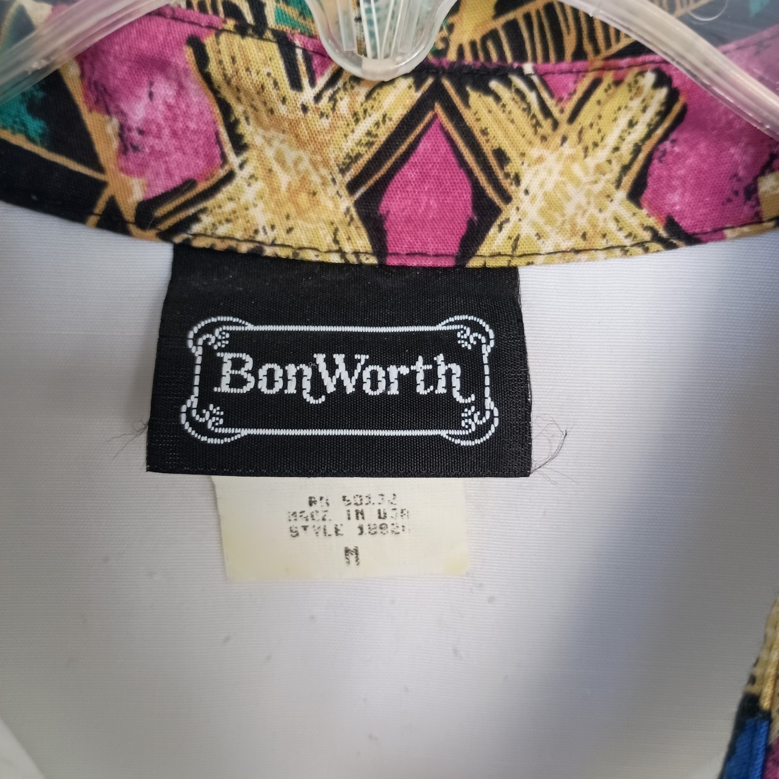 Vintage 90s BonWorth Matching Two Piece Abstract Print Shirt Pants Set