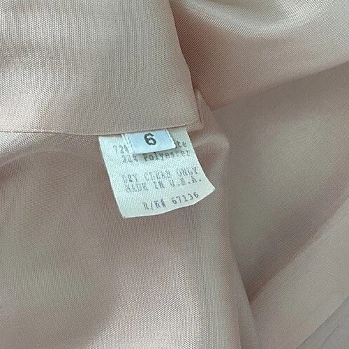 YL By Yair 3 Piece Dress Suit Mother of Bride Formal Wedding Blush Sz 6 Y2K