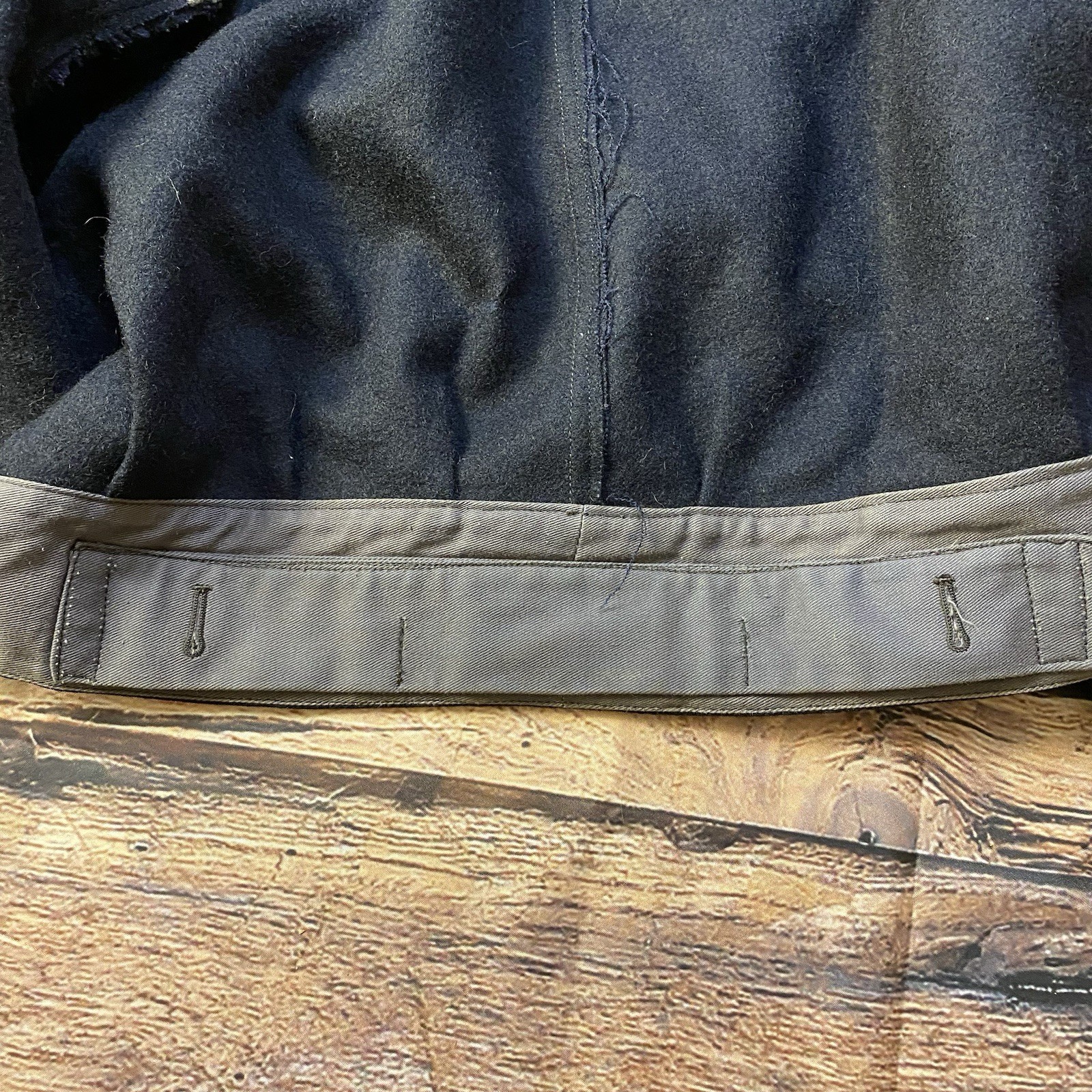 Vintage 1951 Women’s Wool Civil Defence Military Jacket Size 8 Navy
