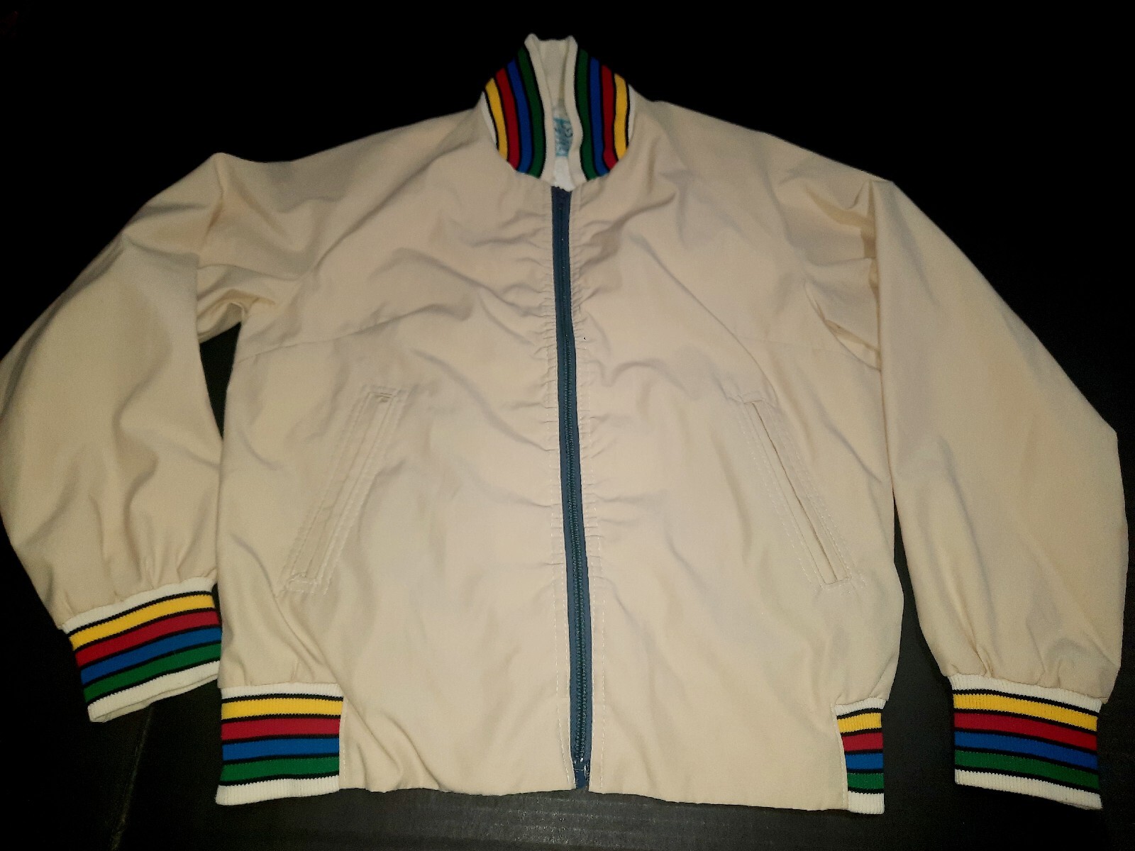 Vintage Miss J rainwear By White Bear of St Paul Rainbow Lightweight Windbreaker